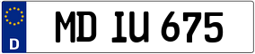 Trailer License Plate